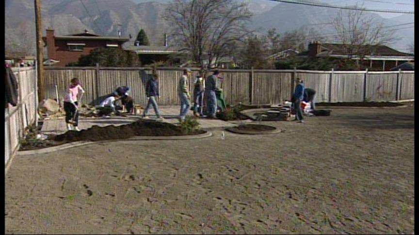 Neighbors Build Surprise Memorial for Orem Family