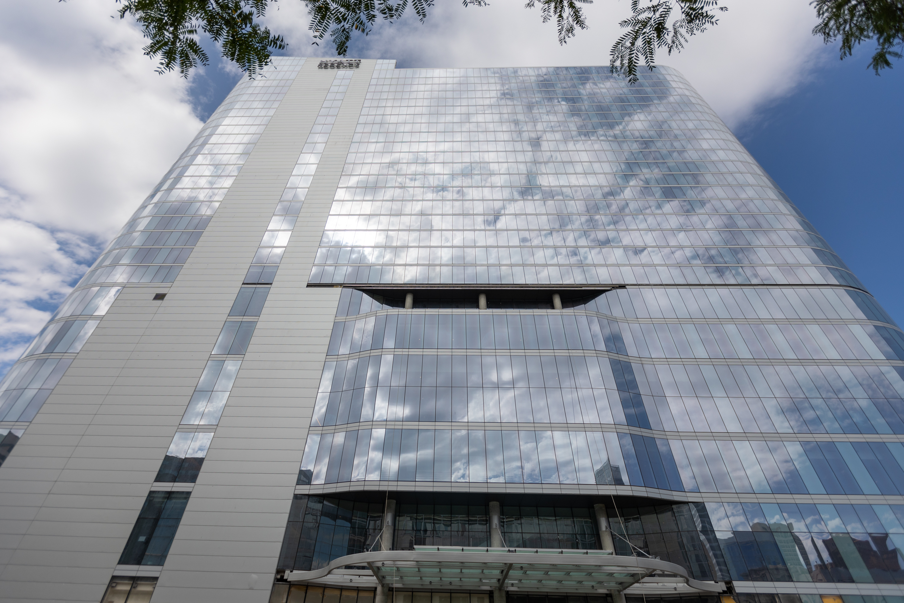 The New Hyatt Regency is pictured in its last stages of construction in downtown Salt Lake City on Aug. 5. It opens in October.