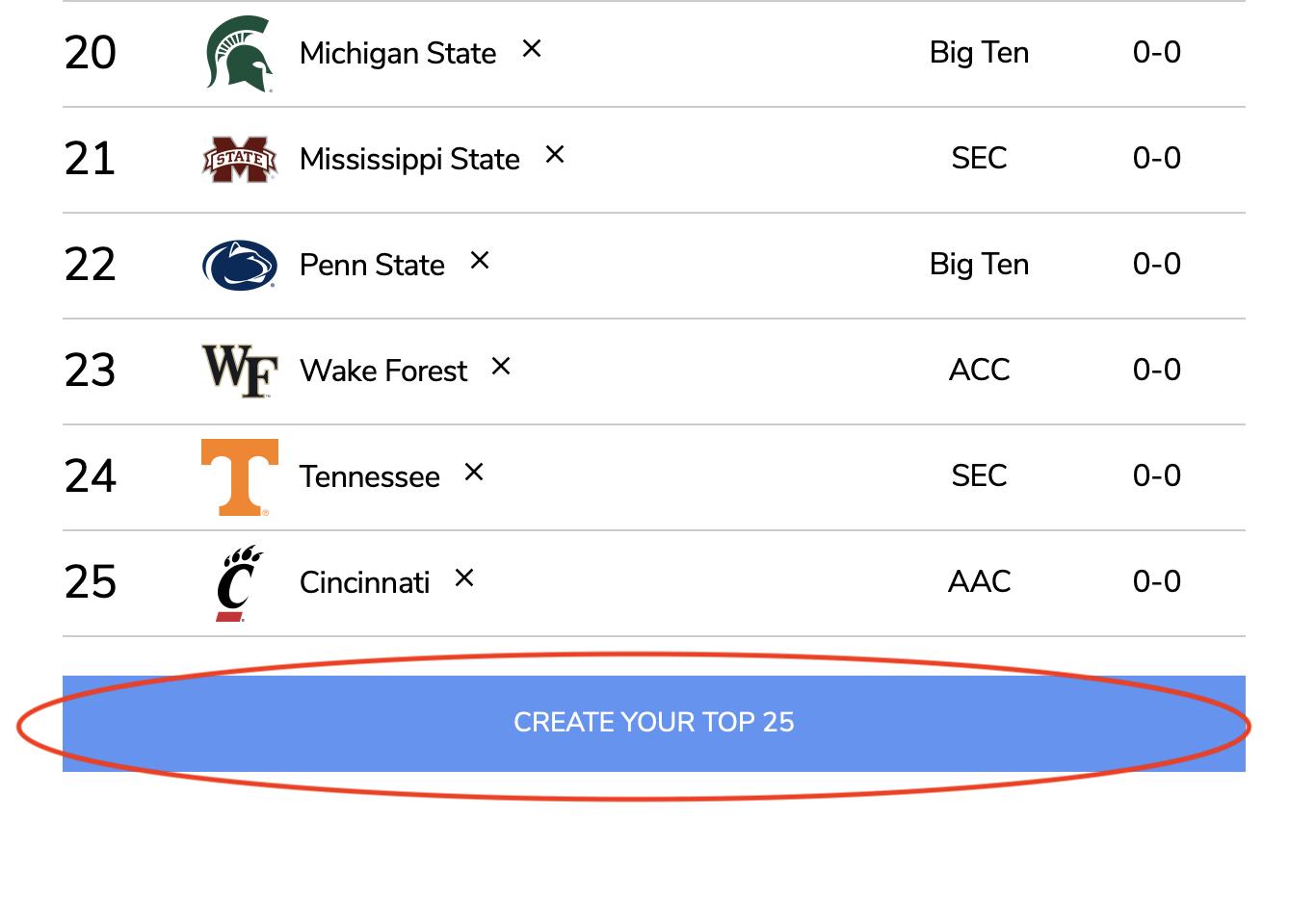 Create your own Top 25 poll with the KSL.com CFB fan poll