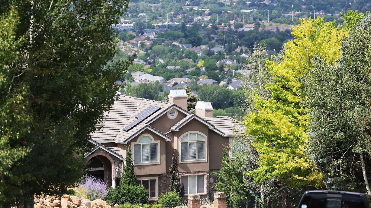 Homes in Salt Lake County are pictured on July 13. A majority of new American homeowners say they’re “house rich and cash poor,” according to a new U.S. News & World Report survey.