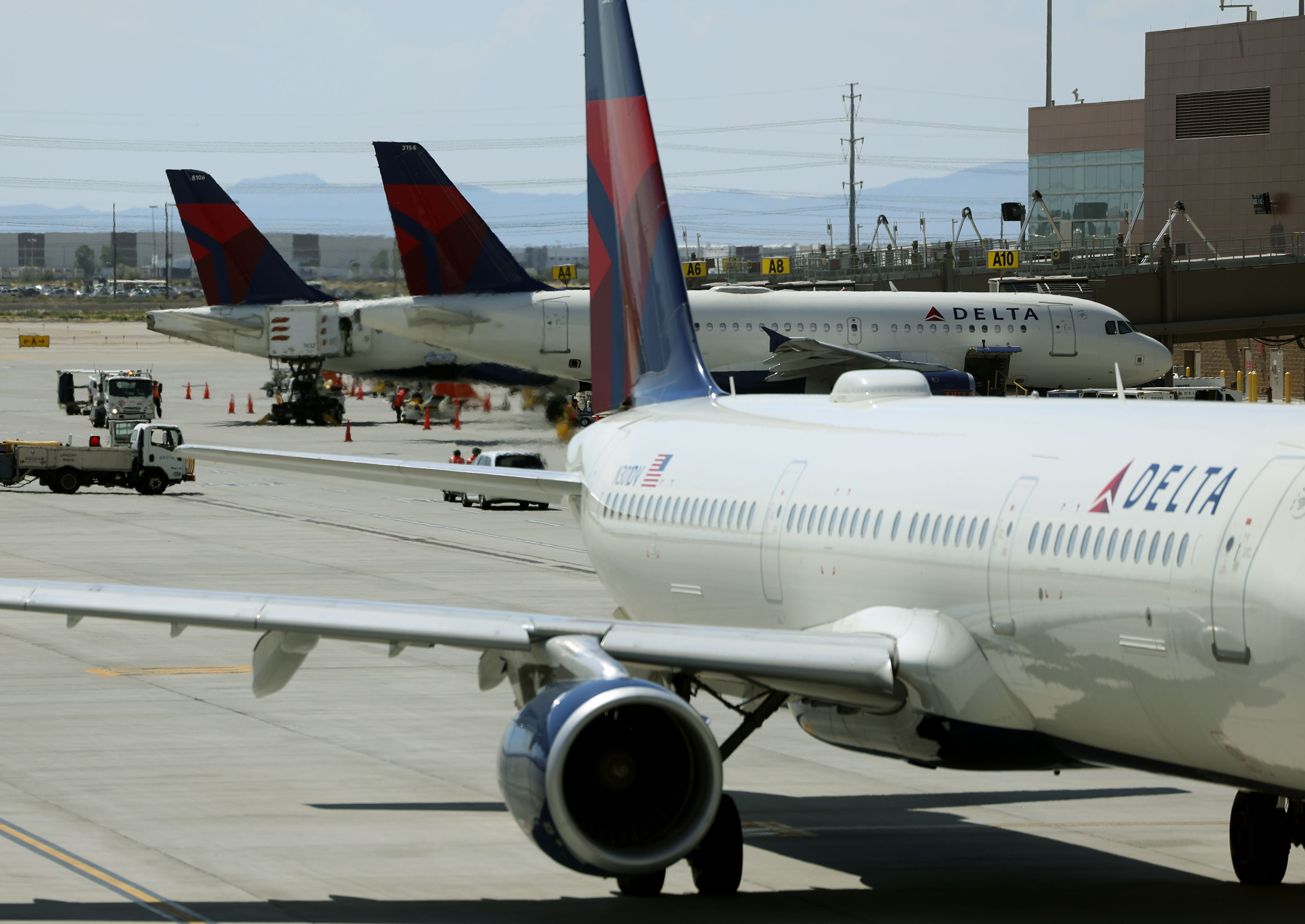 One person was hospitalized and two others were injured on a Delta flight to Salt Lake City due to turbulence.