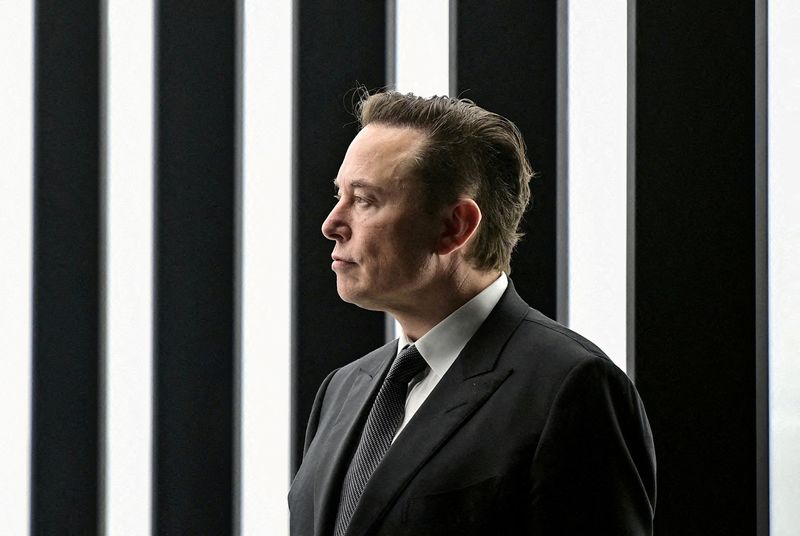 Elon Musk attends the opening ceremony of the new Tesla Gigafactory for electric cars in Gruenheide, Germany, March 22. Musk has subpoenaed a Twitter whistleblower, seeking documents and communications on the company's spam and alleged security vulnerabilities as the billionaire battles to end his agreement to buy Twitter for $44 billion, according to a court filing on Monday.