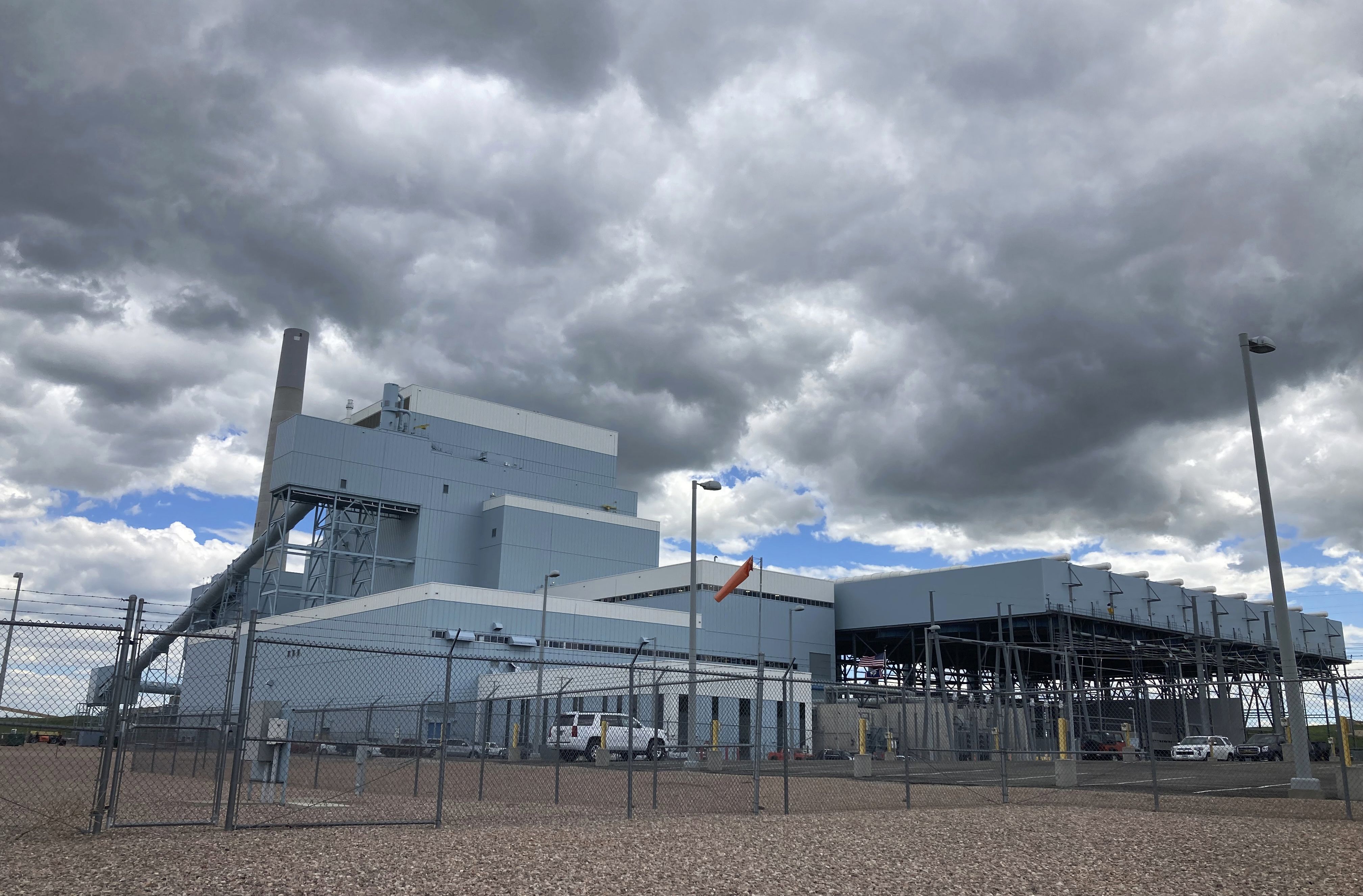Basin Electric Power Cooperative’s Dry Fork Station coal-fired power plant, sits in outside Gillette, Wyo., on June 14. Geologists at the University of Wyoming are studying whether rock layers up to 10,000 feet deep can hold carbon dioxide emitted by the plant.