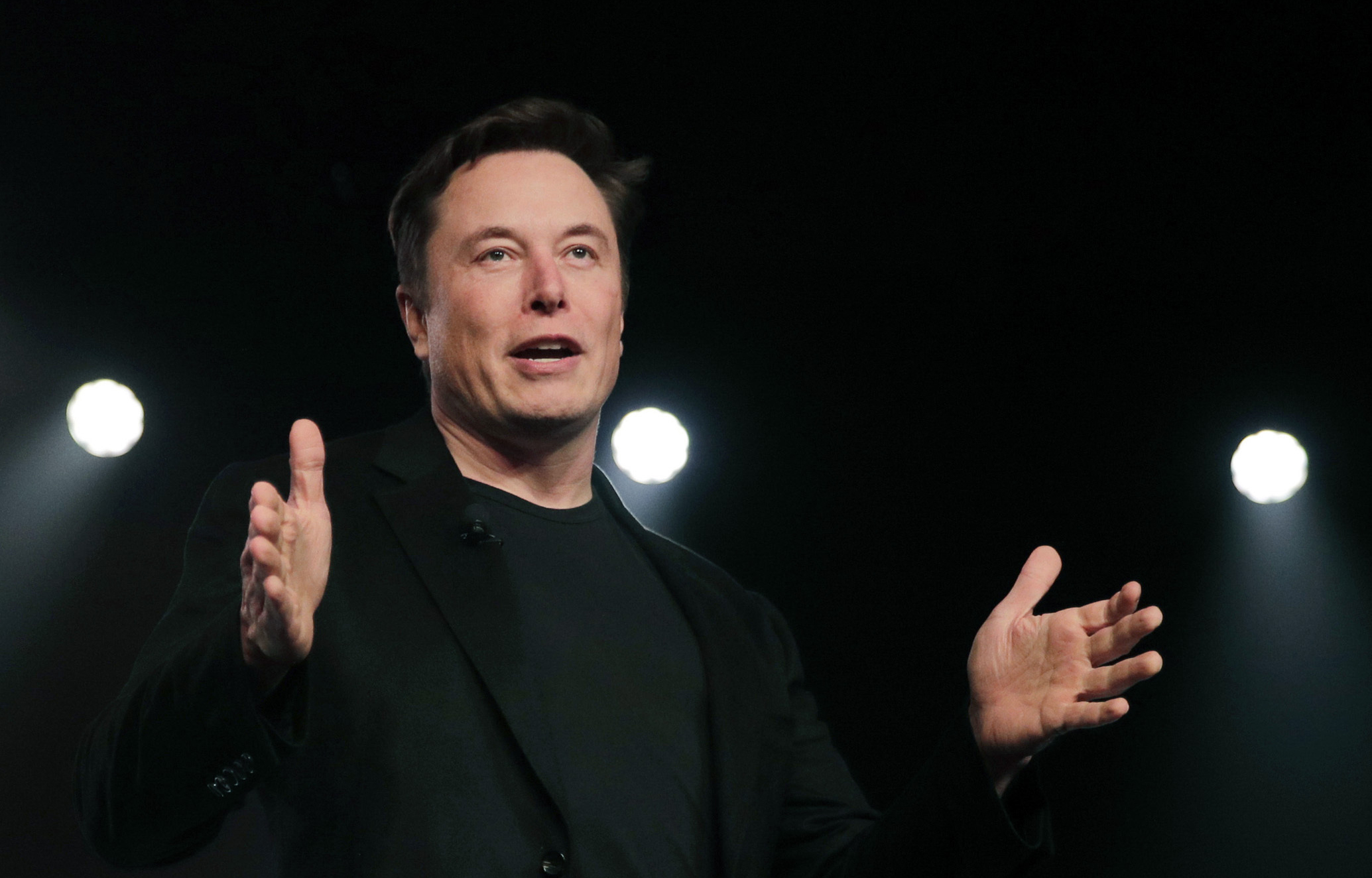 Tesla CEO Elon Musk speaks before unveiling the Model Y at Tesla's design studio in Hawthorne, Calif., March 14, 2019. Musk and Twitter lobbed salvos at each other in the latest round of legal filings over the billionaire Tesla CEO's aborted plan to buy the social media platform. 