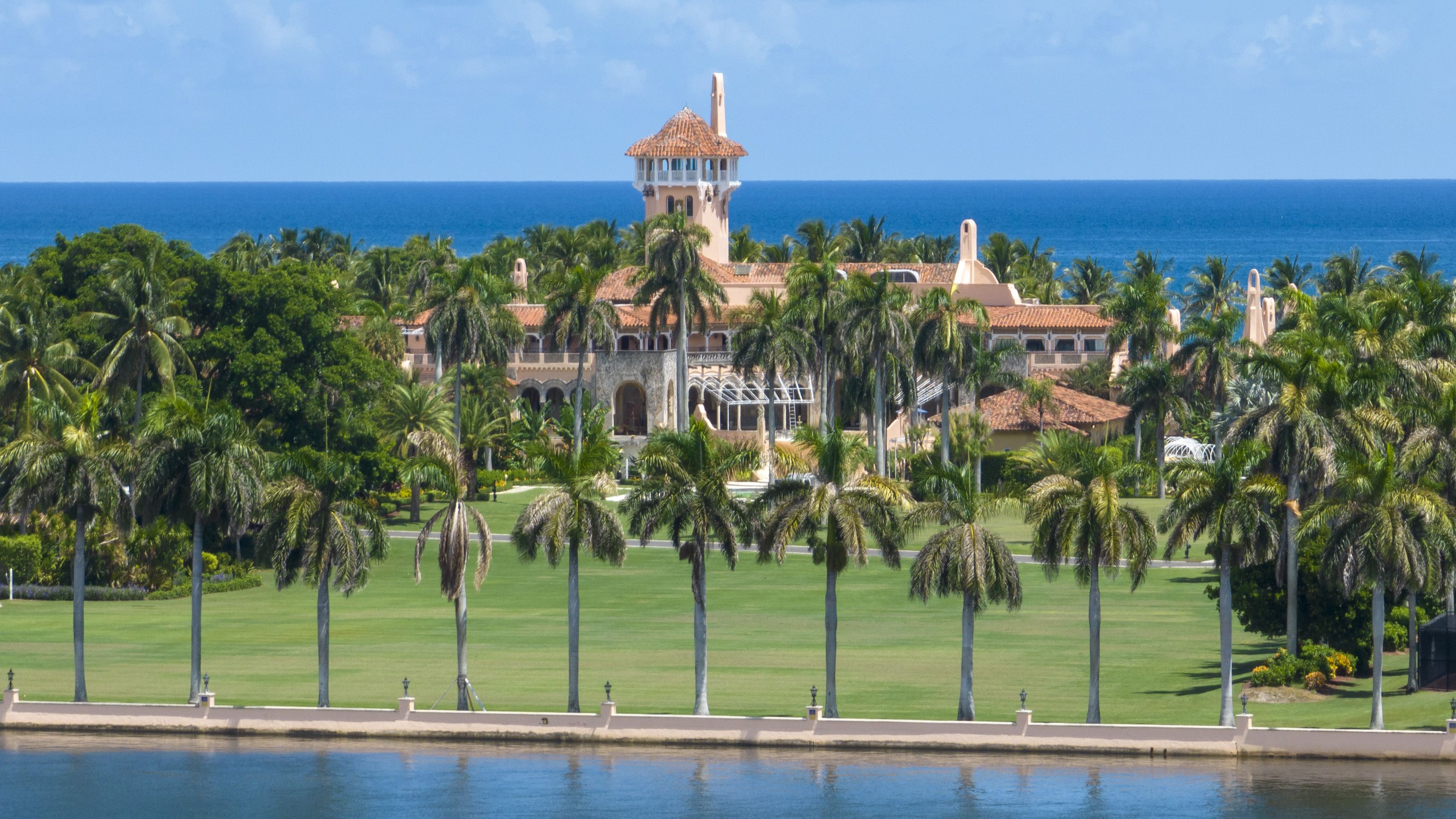 This is an aerial view of former President Donald Trump's Mar-a-Lago club in Palm Beach, Fla., Wednesday. The Justice Department says classified documents were "likely concealed and removed" from former President Donald Trump's Florida estate as part of an effort to obstruct the federal investigation into the discovery of the government records.