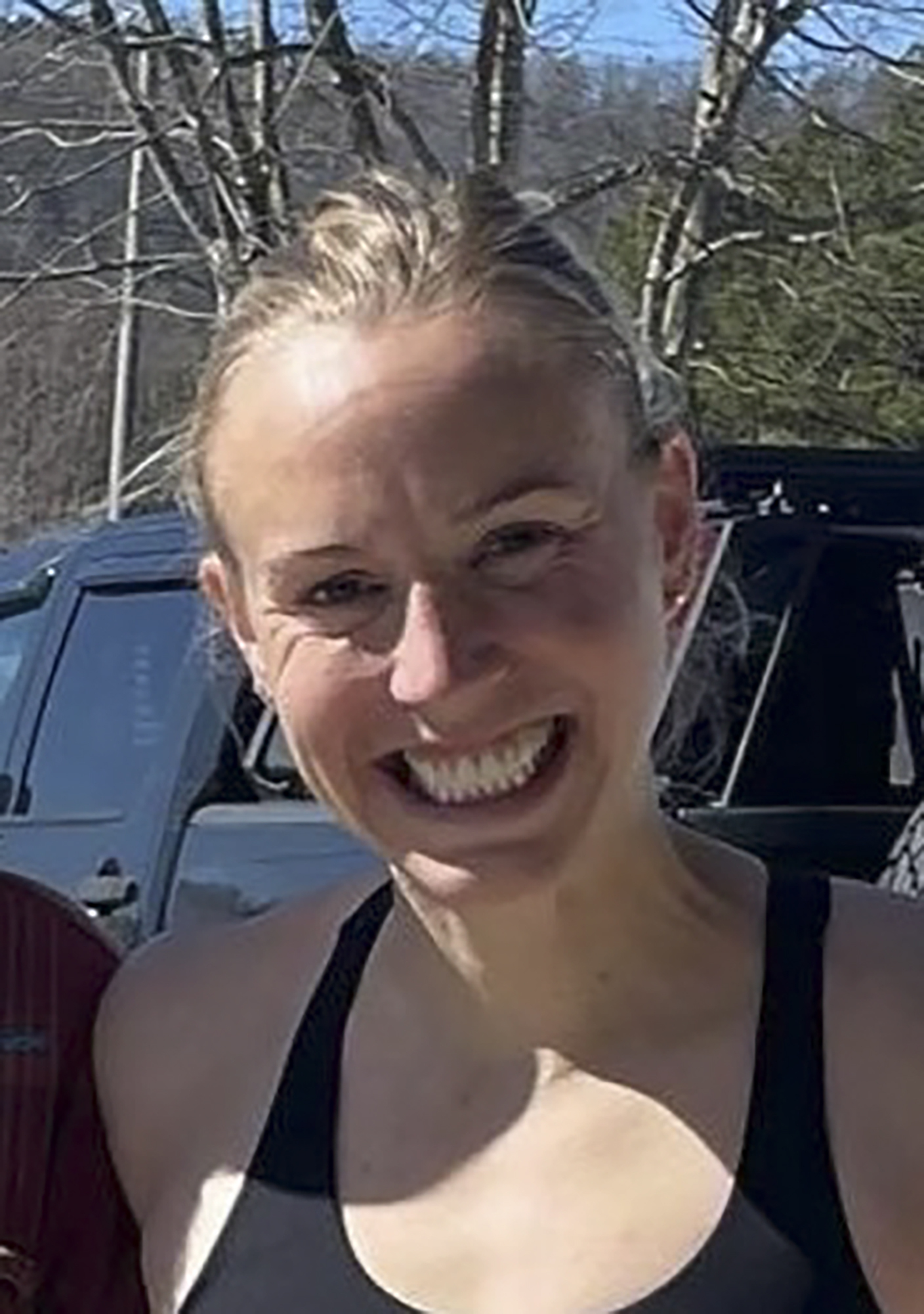 In this photo provided by the Memphis Police Department, 34-year-old Eliza Fletcher is shown. Authorities in Tennessee searched Friday, Sept. 2, for Fletcher, who police said was abducted and forced into a vehicle while she was jogging near the University of Memphis campus. 