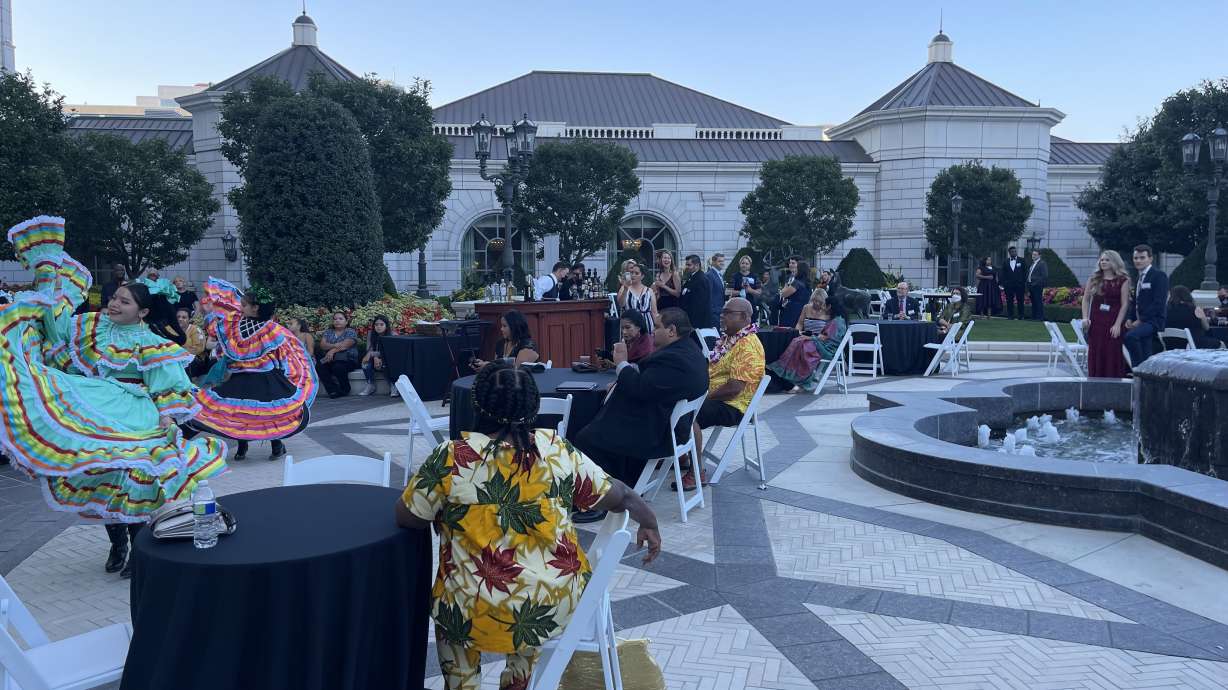 Performers from Ballet Folklorico ECK dance during last year's Living Colors Gala on Sept.16, 2021. This year's gala will honor over 20 individuals and organizations who are working to foster diversity in Utah.
