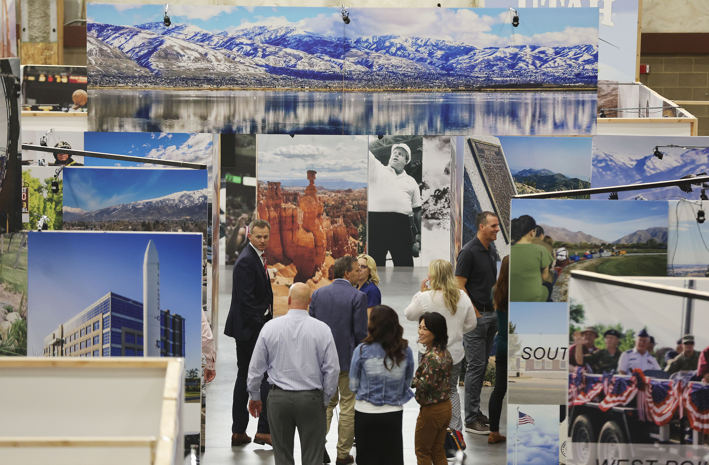 Tours are given of the "Davis Remembers" 9/11 museum exhibit at the Legacy Events Center in Farmington on Wednesday.