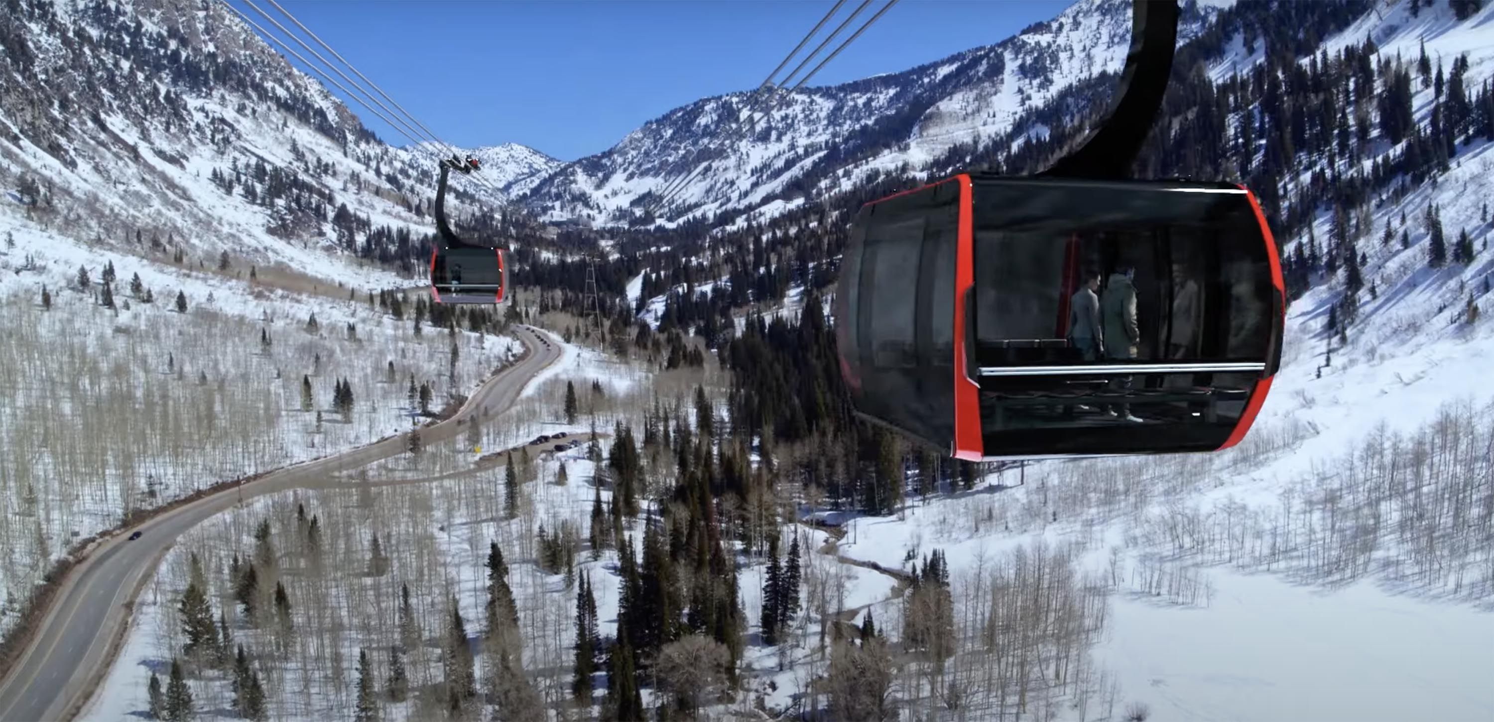 The Utah Department of Transportation released an animated video on June 29, 2021, that depicts what a gondola system would look like in Little Cottonwood Canyon. UDOT has recommended a gondola to combat skier traffic that in recent years resulted in gridlock spilling out into surrounding neighborhoods.