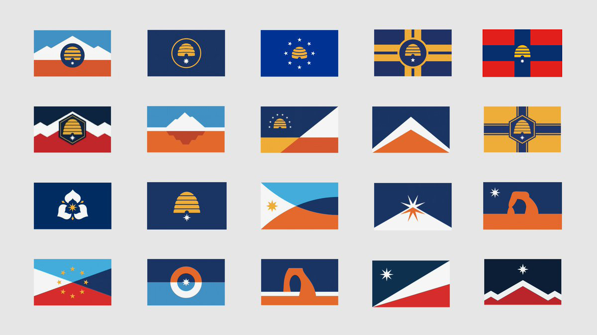 Does one of these flags say 'Utah' to you? Utah unveils 20 semifinalists for new state flag