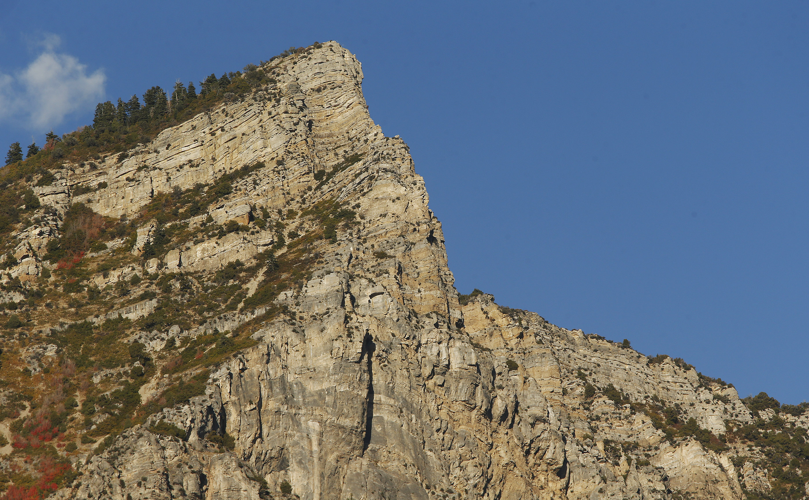 Squaw Peak in Provo is pictured on Oct. 5, 2017. The peak received a new name Thursday following a decision by the federal government. It is now known as Kyhv Peak.