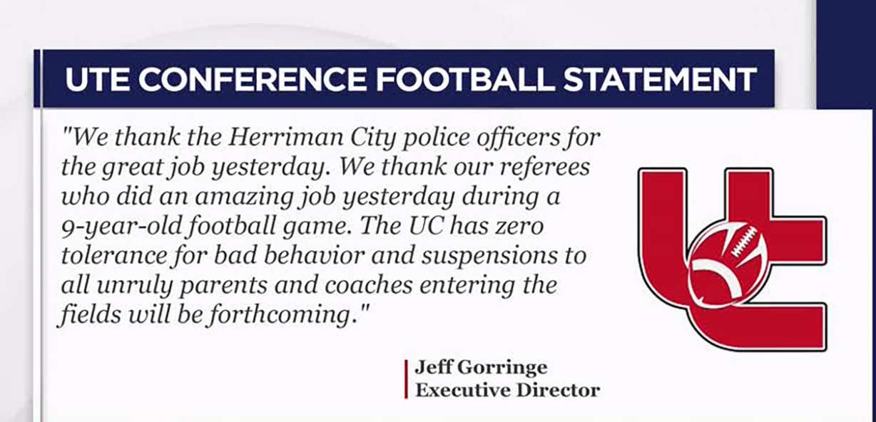 Herriman police investigating parent brawl on field during youth football game