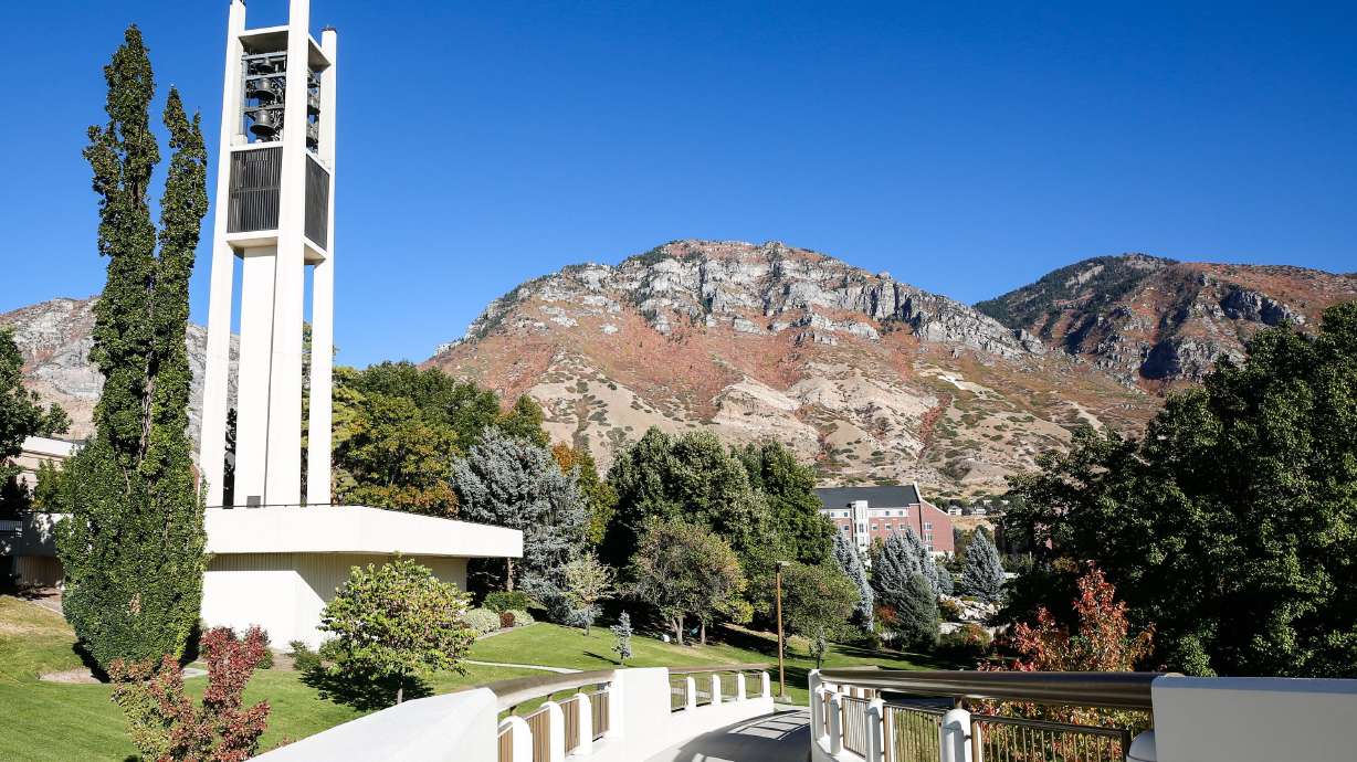 The Brigham Young University campus in Provo is pictured on Oct. 12, 2020. BYU and other Utah schools fared well in the U.S. News rankings in 2022.