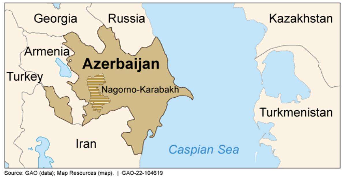 A map shows Armenia and Azerbaijan.