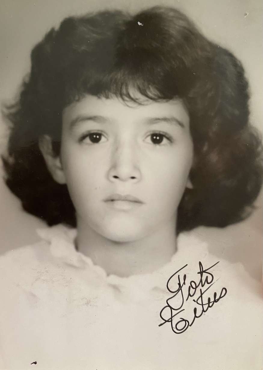 Silvia Castro poses for a photo at age 6. Castro moved from Ecuador to Utah with her family at age 14.