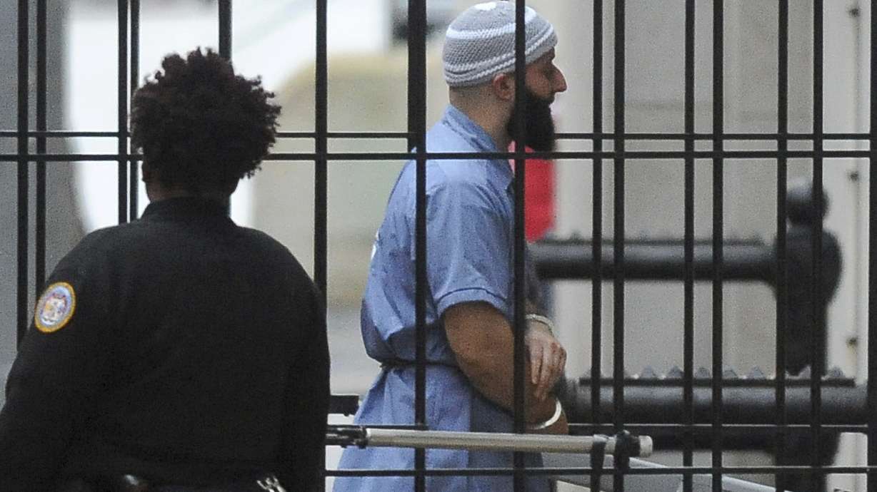 Adnan Syed enters Courthouse East prior to a hearing on Feb. 3, 2016, in Baltimore. A court hearing has been set for Monday in Baltimore to consider a request from prosecutors to vacate the 2000 murder conviction of Adnan Syed, whose case was chronicled in the hit podcast “Serial.”