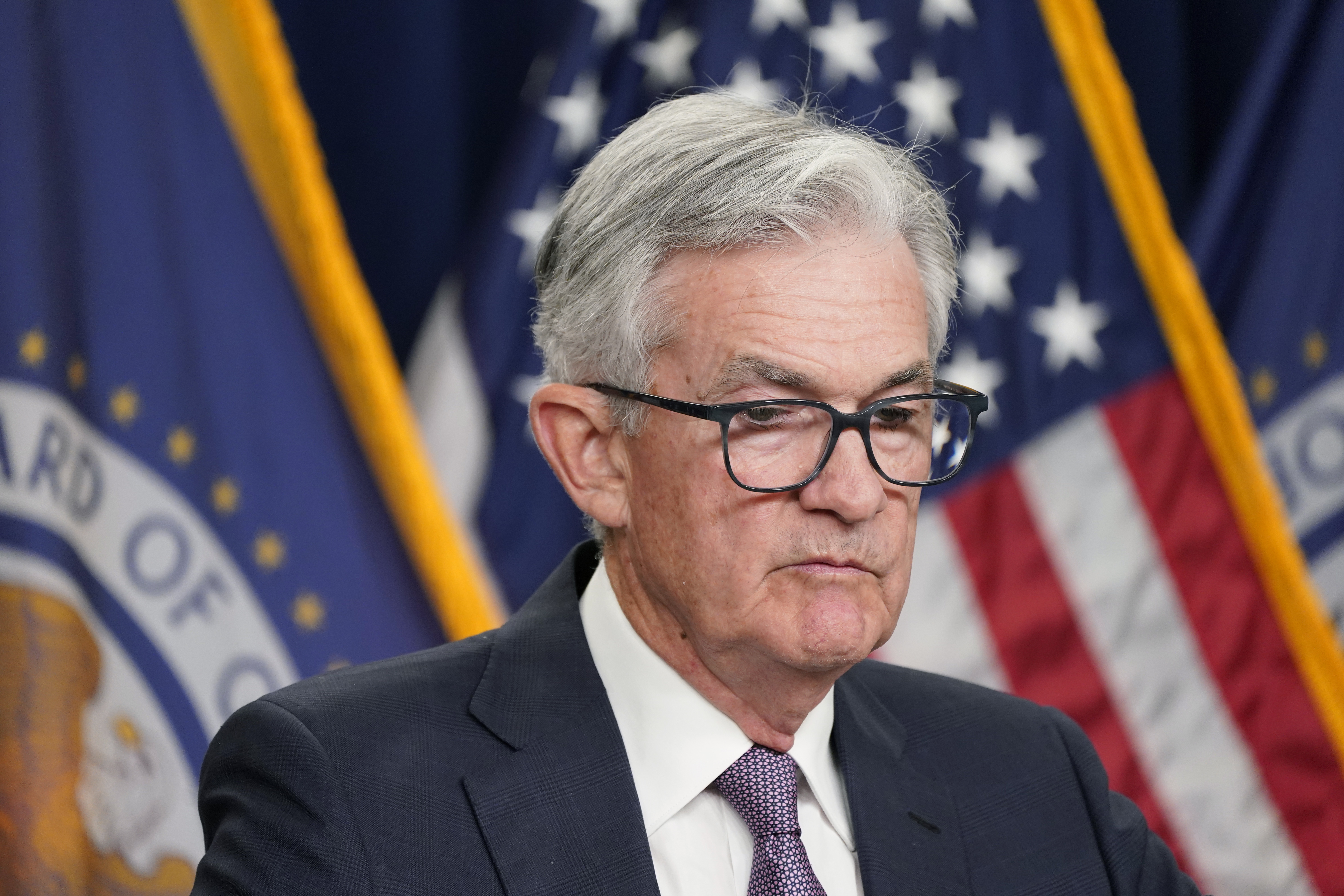 Federal Reserve Chair Jerome Powell speaks at a news conference Wednesday, at the Federal Reserve Board Building, in Washington. The Federal Reserve delivered its bluntest reckoning Wednesday of what it will take to finally tame painfully high inflation: Slower growth, higher unemployment and potentially a recession.