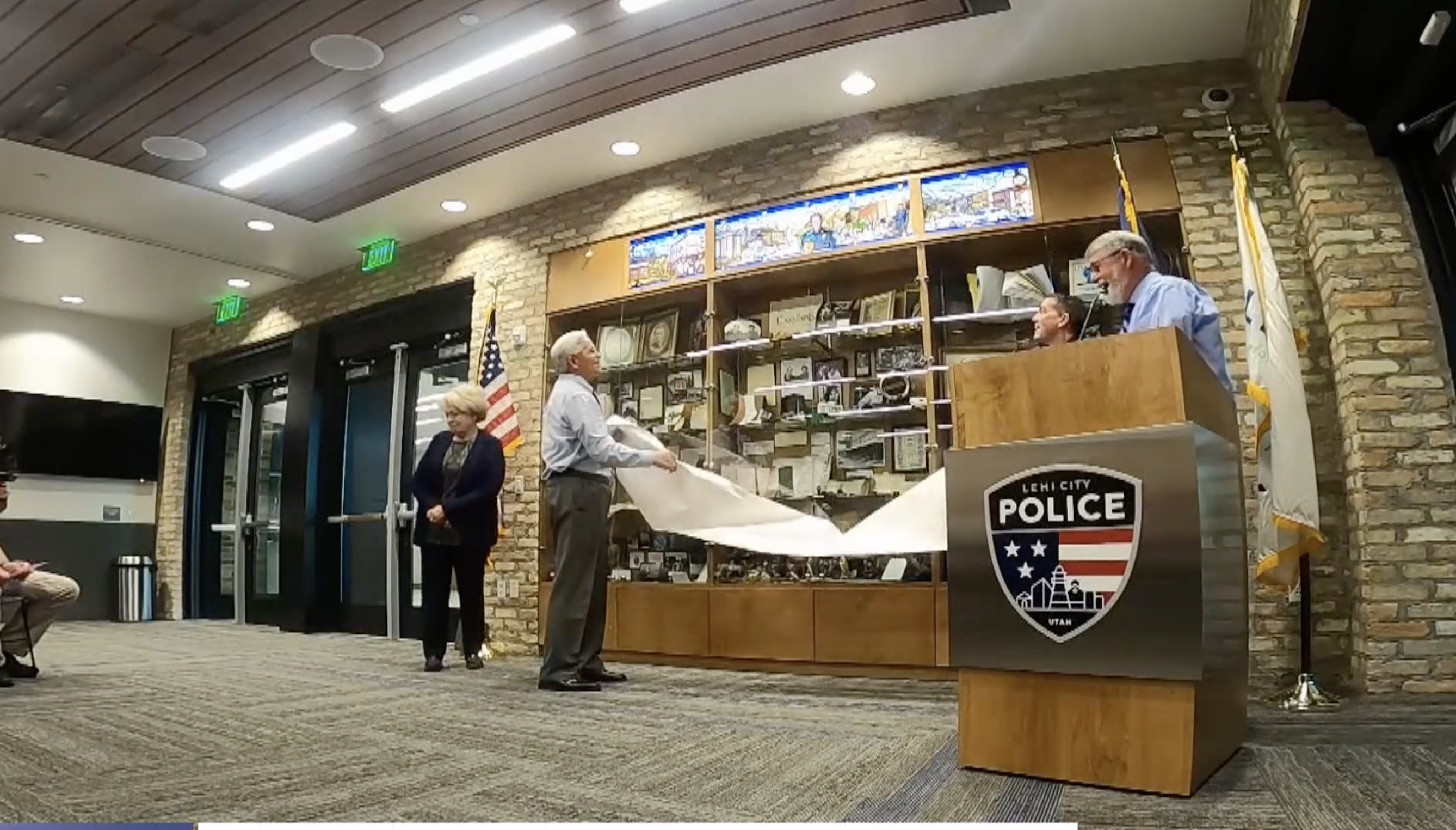 New stained-glass window shows Lehi won't forget its fallen officer