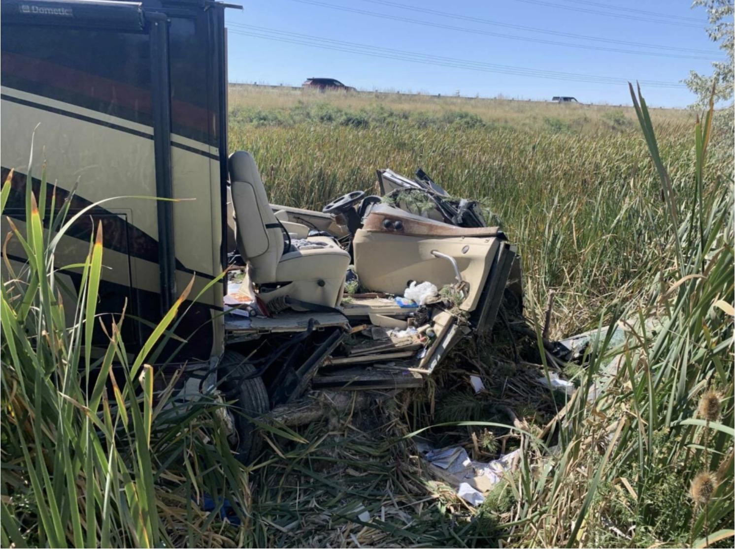 A driver of a motor home was killed on Friday when the vehicle left the road on northbound I-15 near Tremonton, Box Elder County.