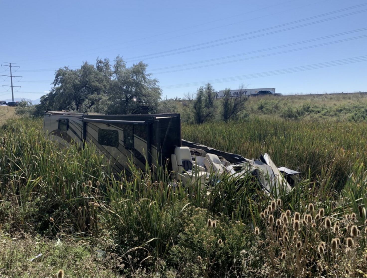 A driver of a motor home was killed on Friday when the vehicle left the road on northbound I-15 near Elwood, Box Elder County.