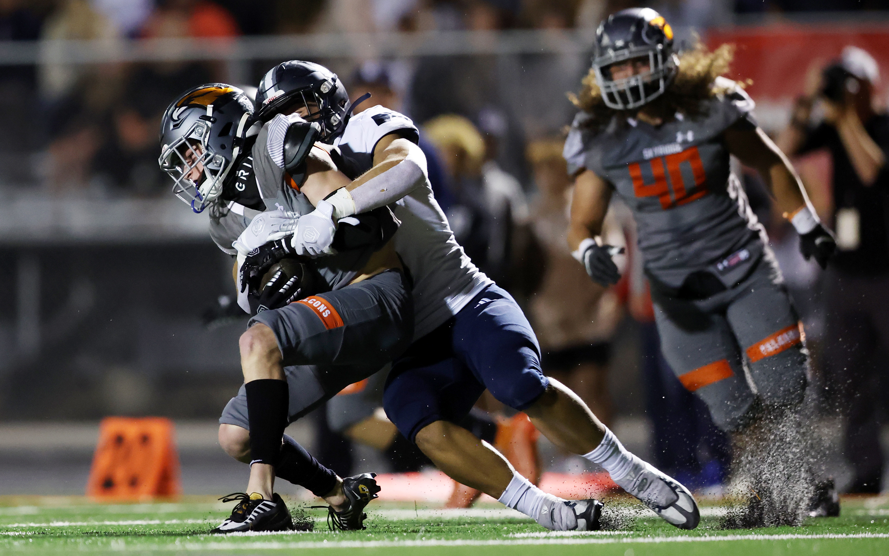 Skyridge and Corner Canyon play a football game in Lehi on Friday, Sept. 23, 2022. Corner Canyon won 21-17.