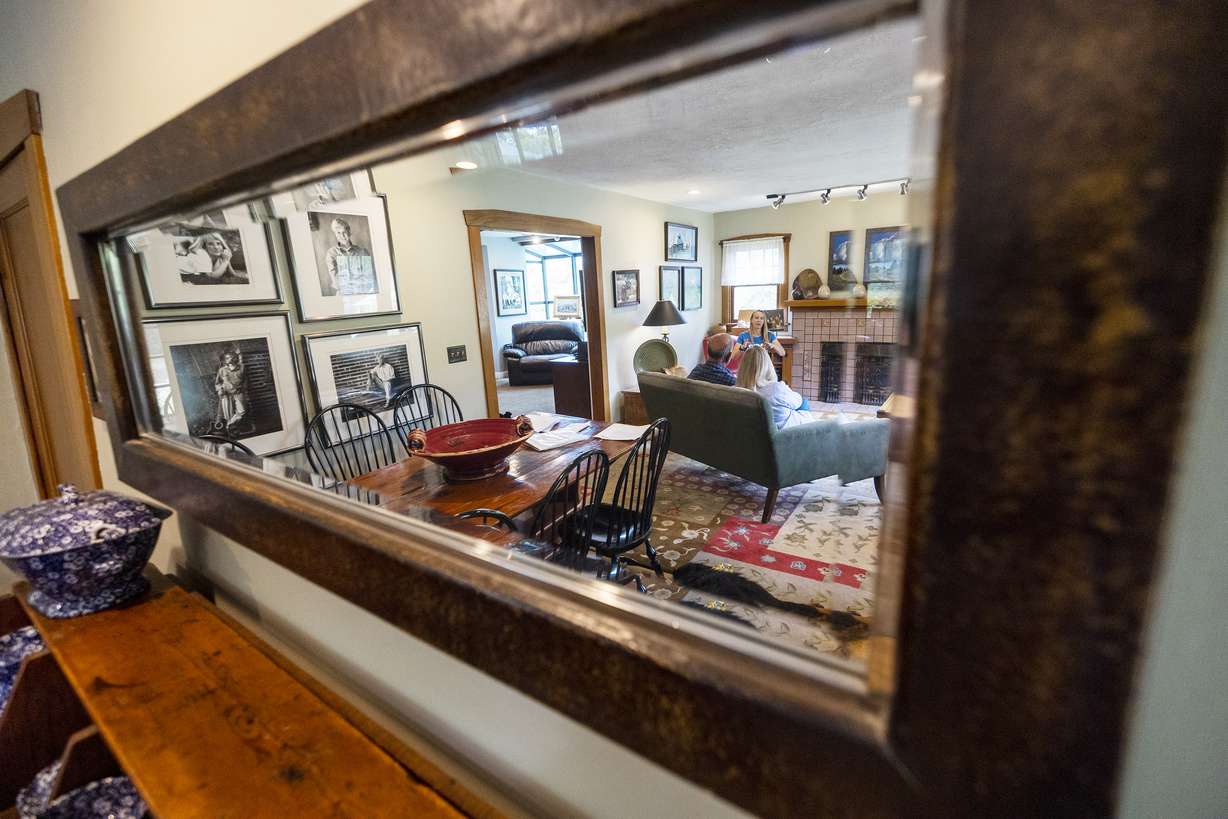 Sy and Ron Snarr, of Salt Lake City, talk on Friday, Aug. 19, about how they forgave Jorge Benvenuto, who murdered their son, Zachary Snarr, in August 1996 after reading a letter from Benvenuto.