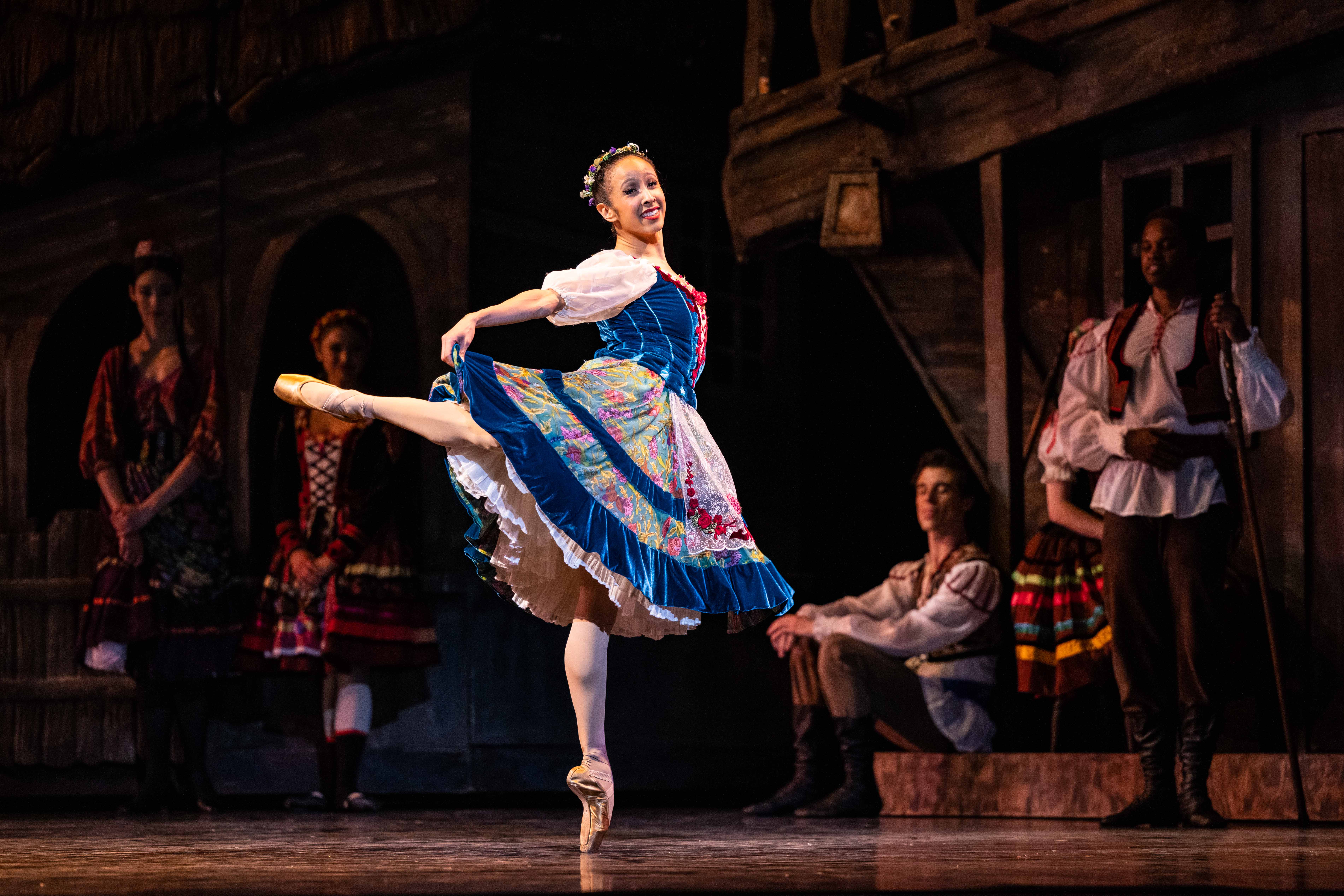 Principal artist Jenna Rae Herrera dances in Ballet West's performance of "Dracula." During this show, dancers wore tights and shoes that matched their skin color.