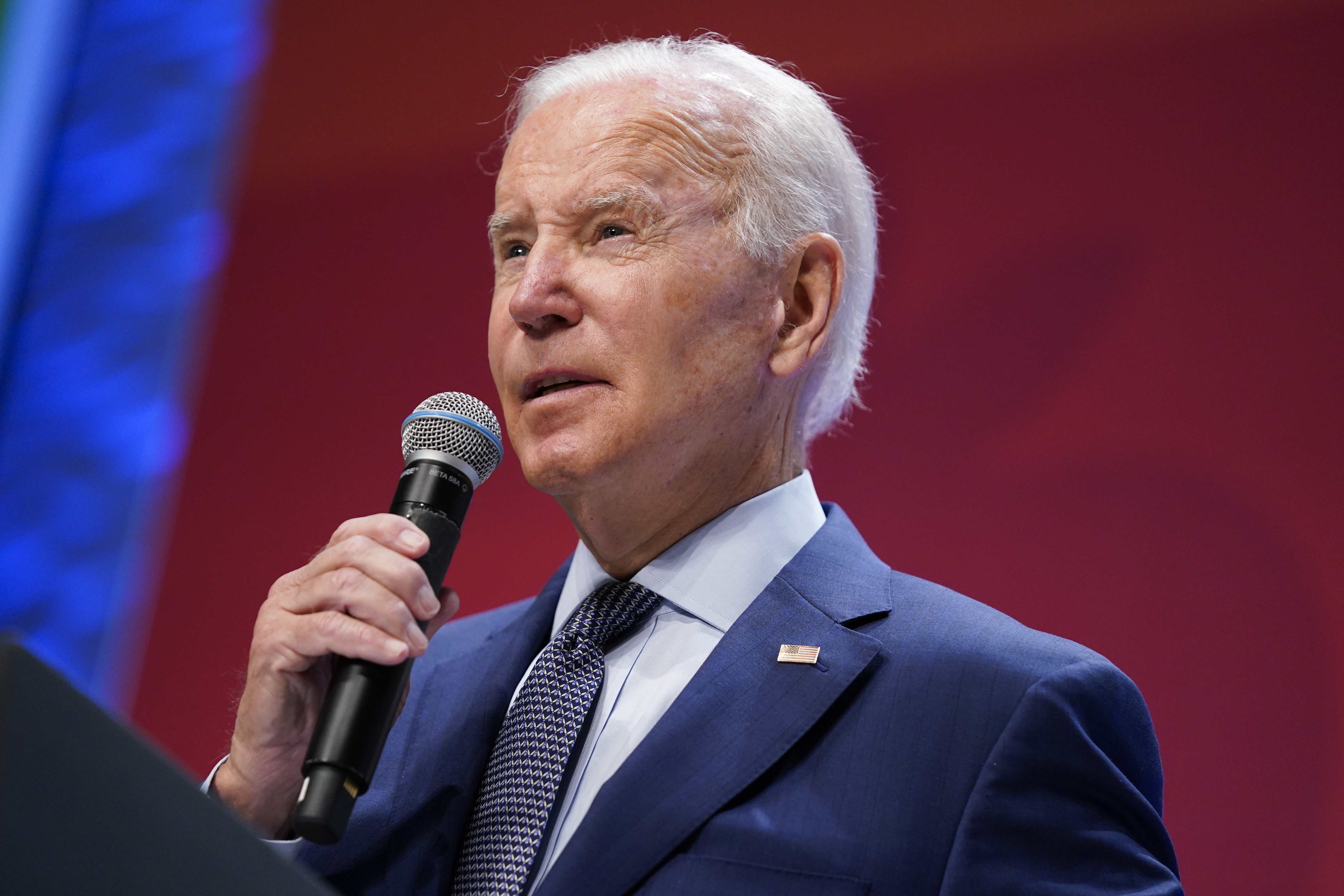 President Joe Biden speaks during the White House Conference on Hunger, Nutrition, and Health, at the Ronald Reagan Building, Wednesday in Washington. Six Republican-led states Thursday are suing the Biden administration to try and halt its plan to forgive student loan debt.
