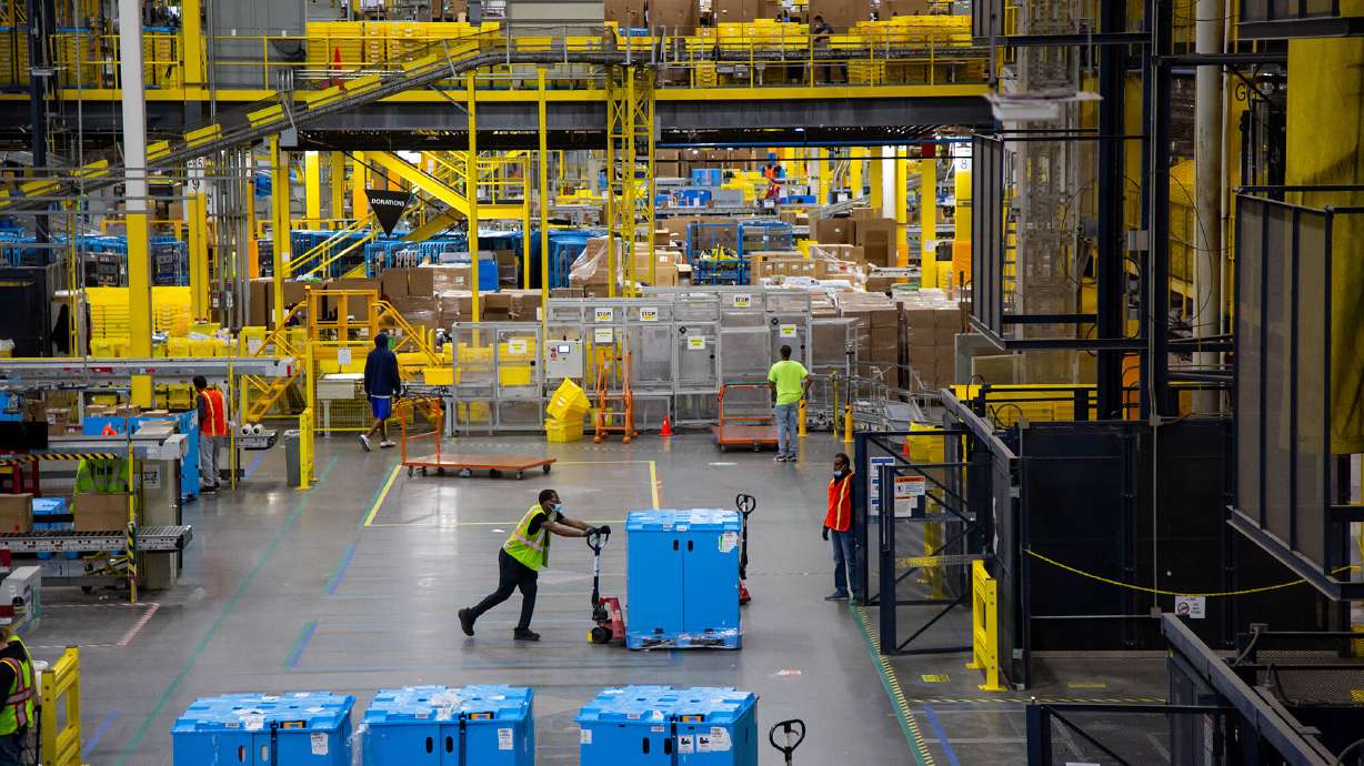 Amazon on Wednesday said it is raising the average starting pay for its warehouse workers and delivery drivers to more than $19 an hour, up from $18 previously, at a time when union pushes continue to spread across several of its facilities.