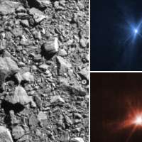Space telescopes capture asteroid slam with striking clarity