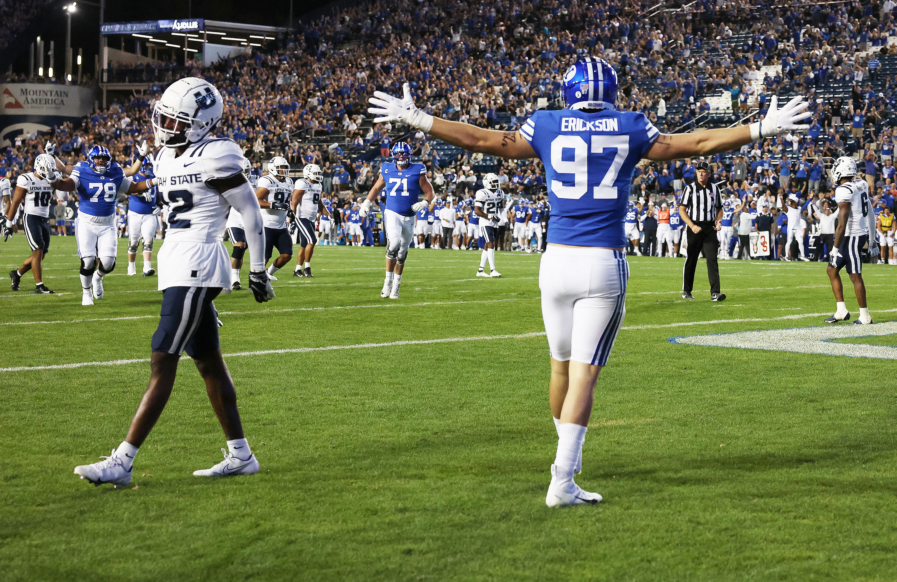 What does BYU football tight end depth chart look like in spring?