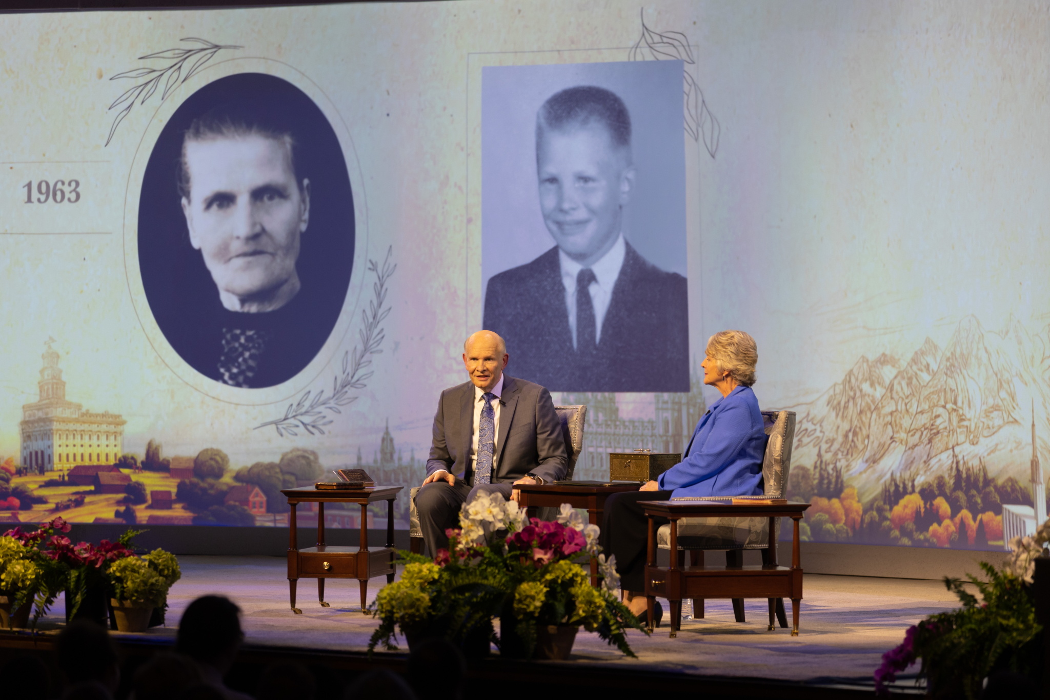 Elder Dale G. Renlund and his wife, Ruth, shared personal stories of their ancestors during the recording of a Worldwide Devotional for young adults on Aug. 28. The devotional aired on Sept. 11, highlighting the newest volume of “Saints."