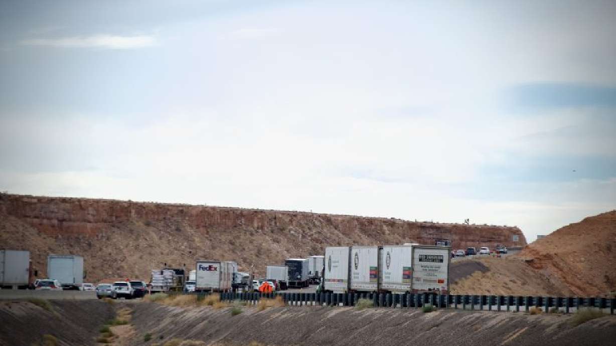 Nevada Department of Transportation released good news about the construction by Mesquite at mile marker 112. I-15 in that area is pictured Aug. 5.