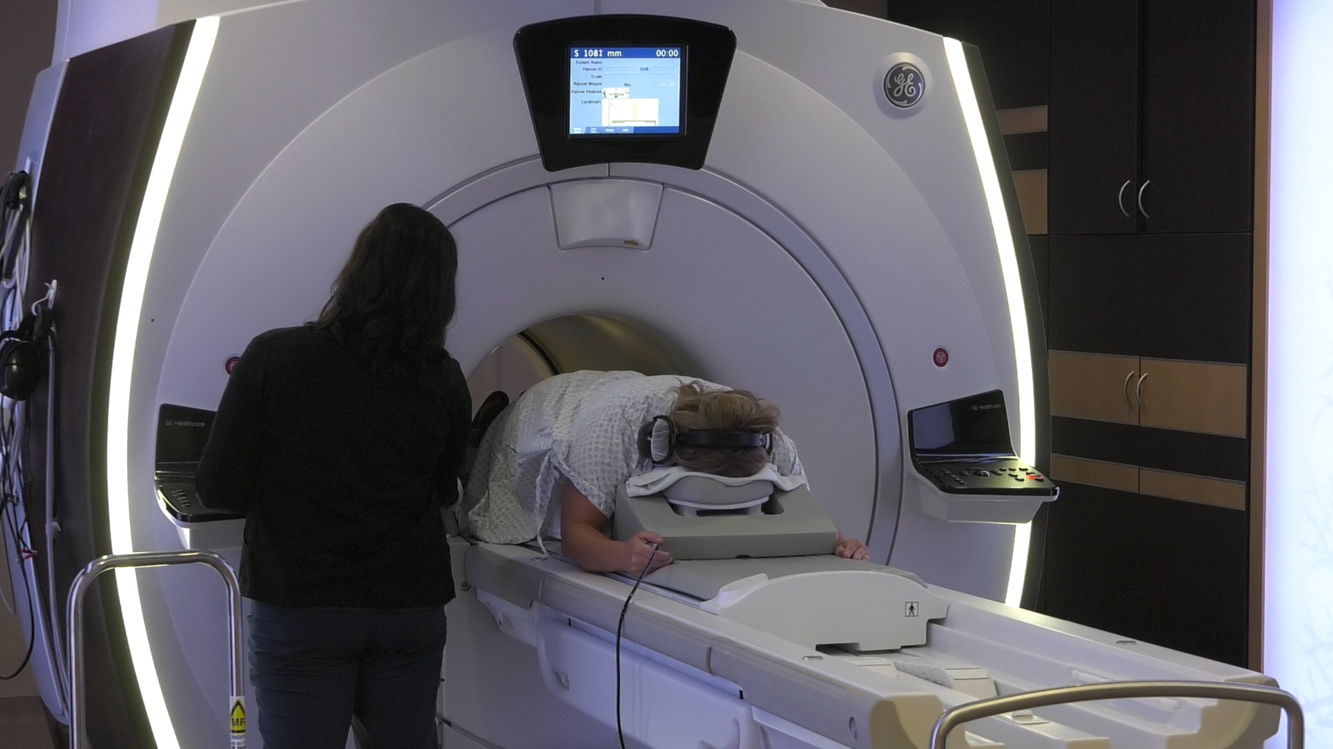 A woman undergoes an abbreviated MRI screening to check for breast cancer. Intermountain Medical Center unveiled this new screening on Friday to be used for women at high risk of breast cancer.