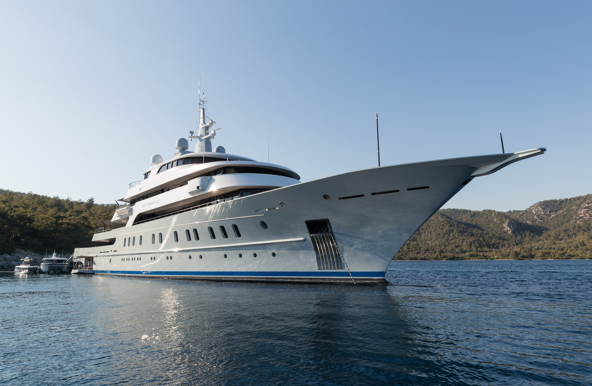 Victorious is the largest superyacht to be built in Turkey. The world is in turmoil. The specter of global conflict lurks on the horizon. Energy prices are putting the squeeze on millions. But in Monaco, at the yachting world's most glamorous event, it's business as usual.