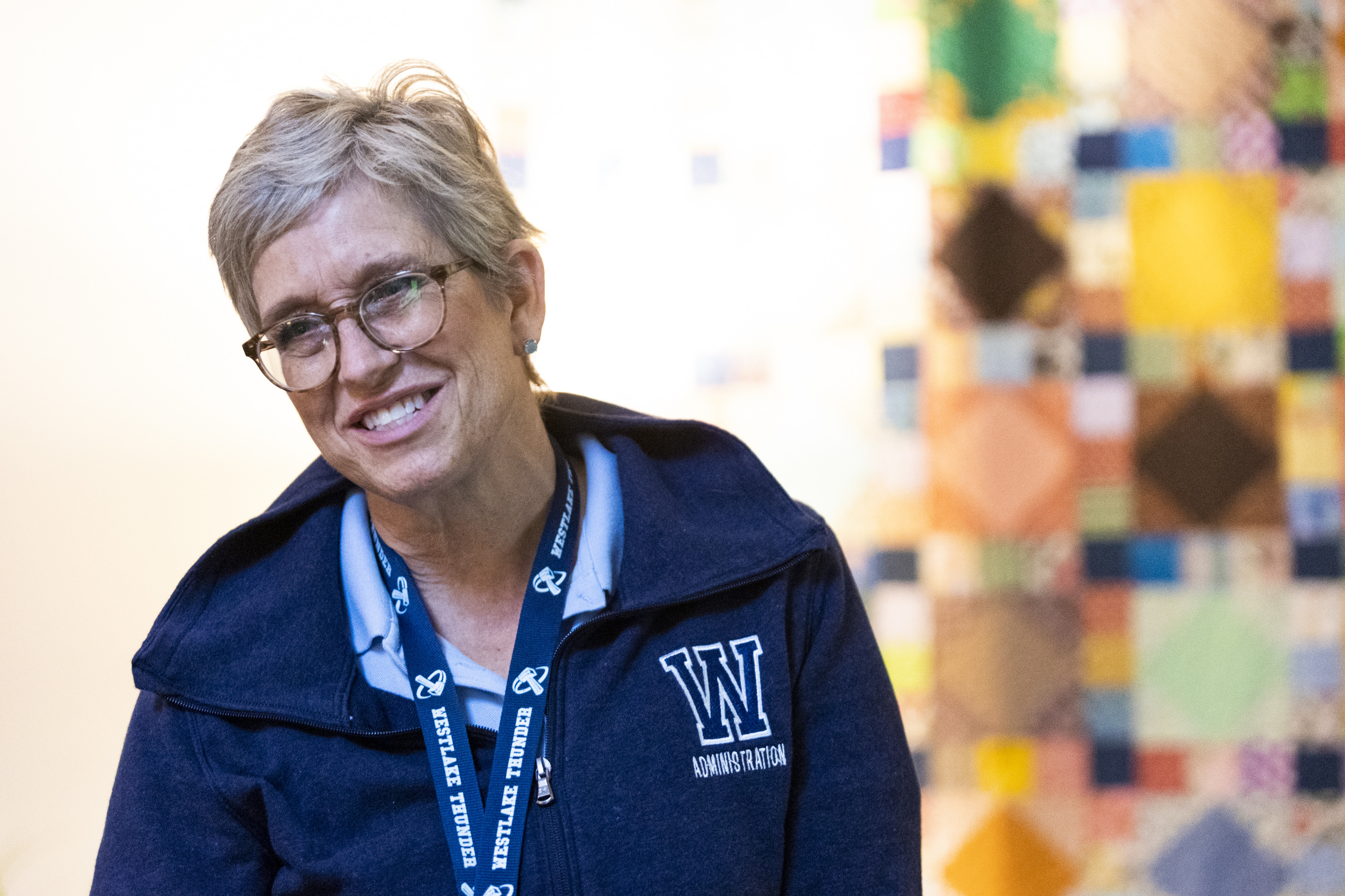 Deon Leavy, assistant principal of Westlake High School, talks about the school's wellness center in Saratoga Springs on Thursday. A BYU study shows the center has significantly helped students.