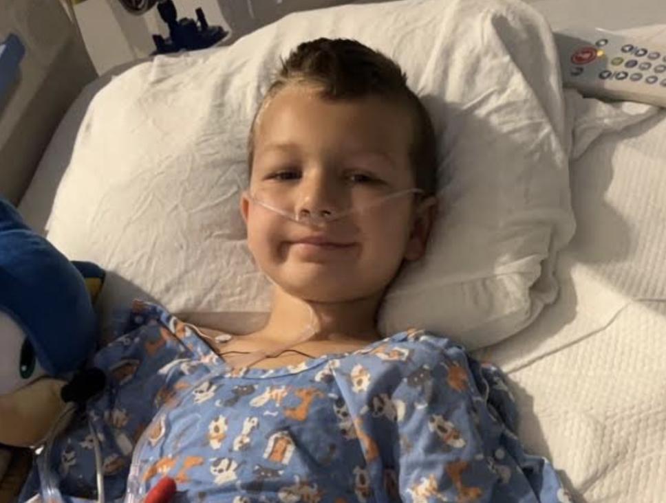 Bentley Roberts, 5, is recovering after being hit by a truck while on his bike on Wednesday. The truck driver who hit him while he was riding his bike visited the boy in the hospital and gifted him a new bike.