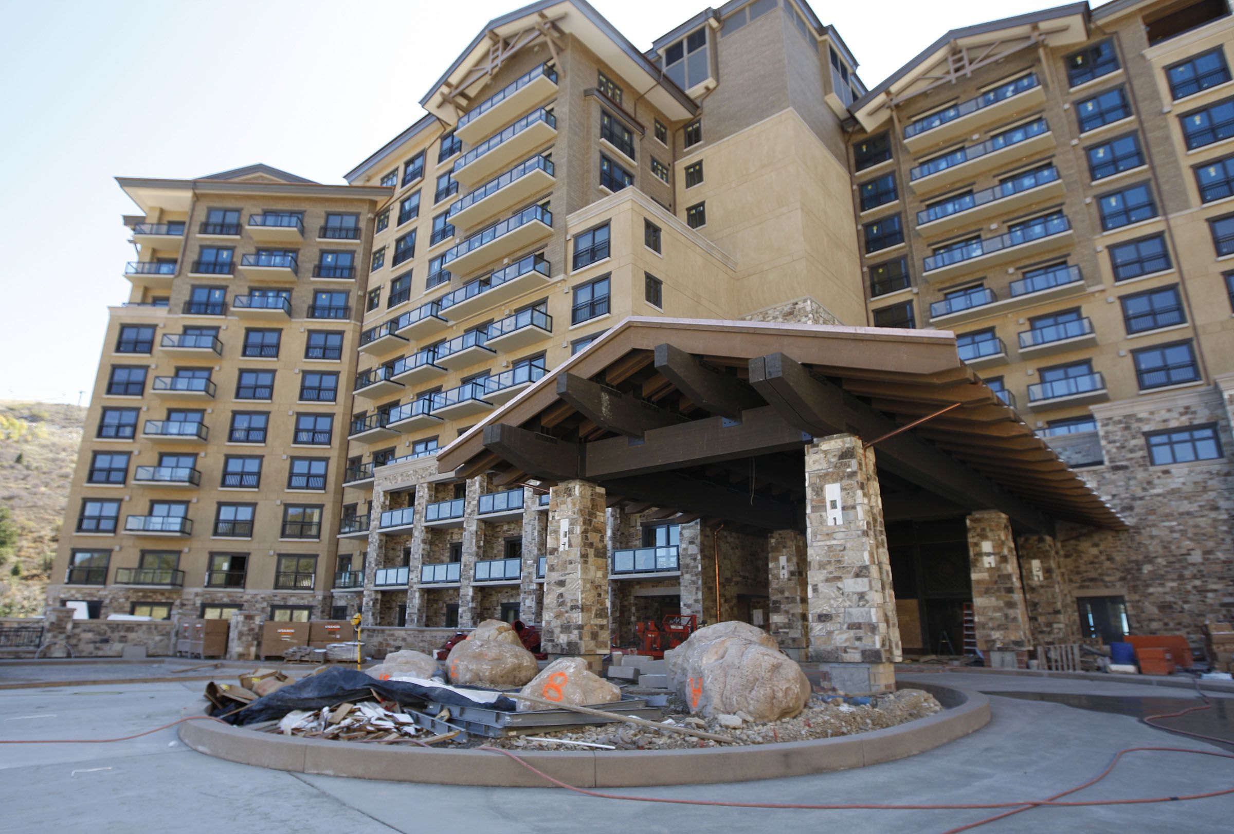 The exterior of the St. Regis Hotel is pictured at Deer Valley on Oct. 2, 2009, in Park City. Seven Utah resorts are considered among the 20 best in the Mountain West list, according to readers of Condé Nast Traveler magazine and website.