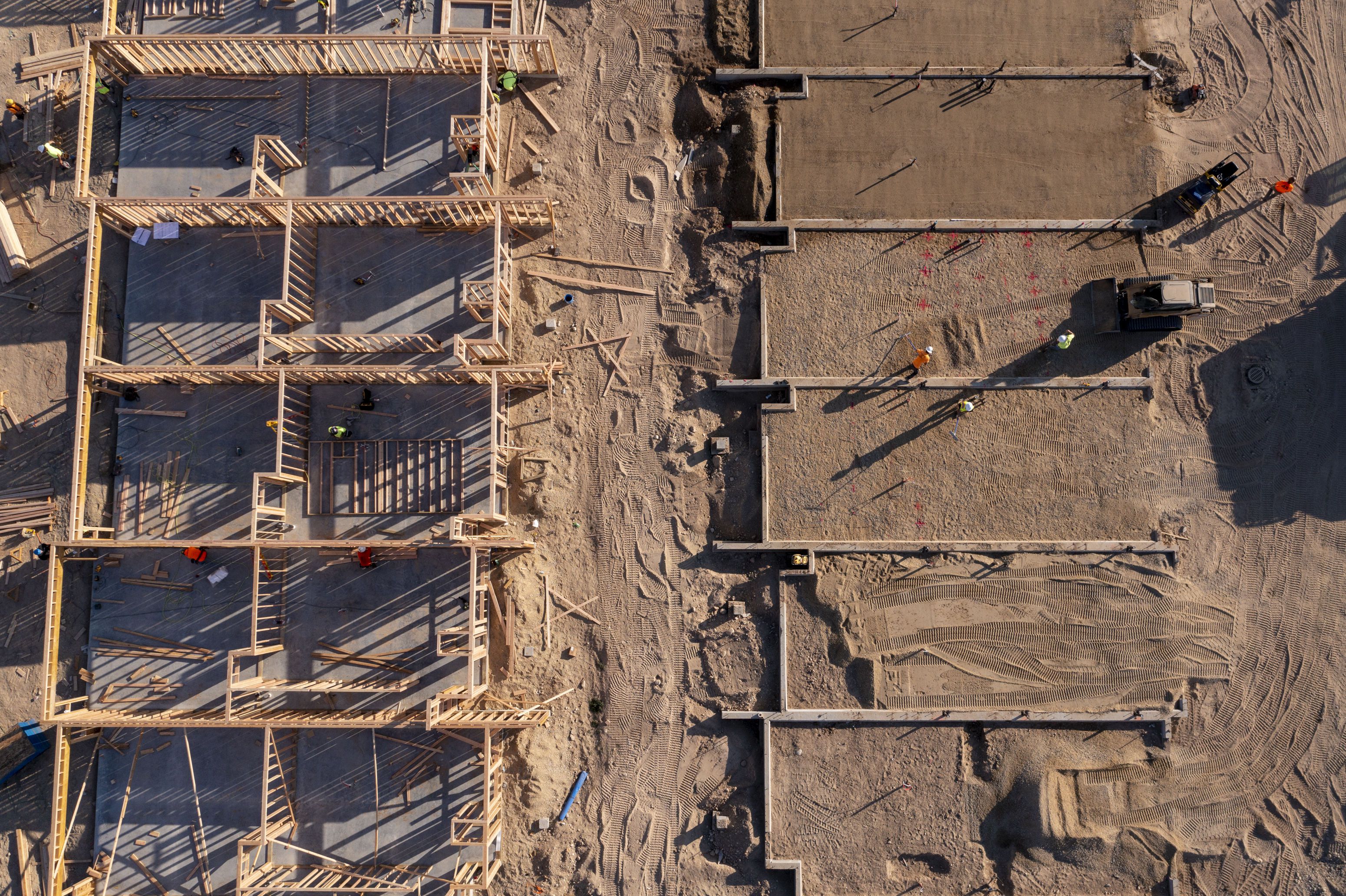 New homes are under construction in Meridian, Idaho, on Friday, Sept. 23.