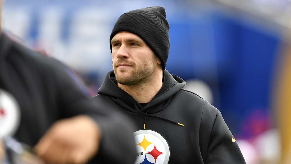 Pittsburgh Steelers linebacker T.J. Watt walks on the sideline during the first half of an NFL football game against the Buffalo Bills in Orchard Park, N.Y., Sunday, Oct. 9, 2022.