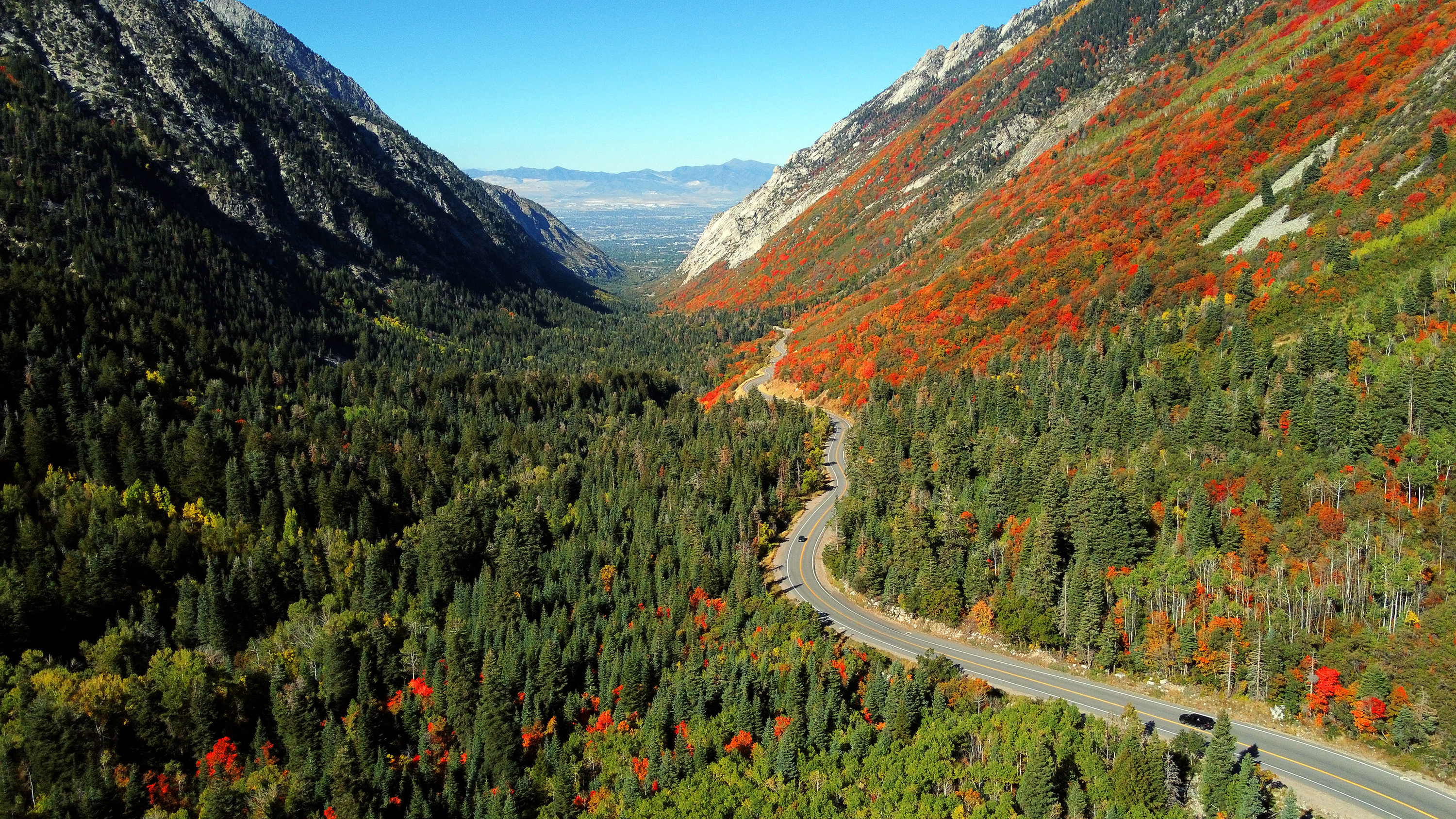 Little Cottonwood Canyon is pictured on Oct. 4. Members of the Central Wasatch Commission's transportation committee met Monday to discuss a formal recommendation to the Utah Department of Transportation regarding a plan for a proposed gondola and other action to travel in the canyon.