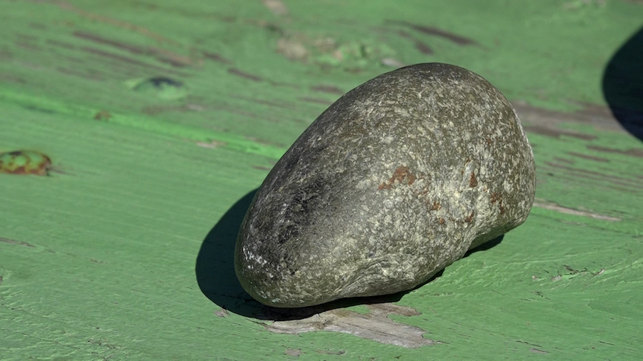 Brandy Jo Furniss plans to paint her favorite scripture verse on the rock that flew through her windshield and hit her in the face.