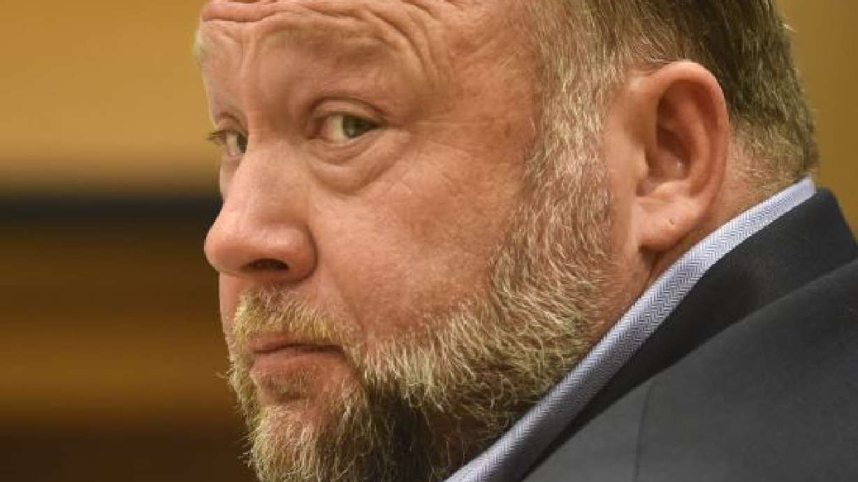 Infowars founder Alex Jones appears in court to testify during the Sandy Hook defamation damages trial at Connecticut Superior Court in Waterbury, Conn., on Sept. 22. A six-person jury reached a verdict Wednesday, saying that Jones should pay $965 million to 15 plaintiffs who suffered from his lies about the Sandy Hook school massacre. Jones and his company were found liable for damages last year.