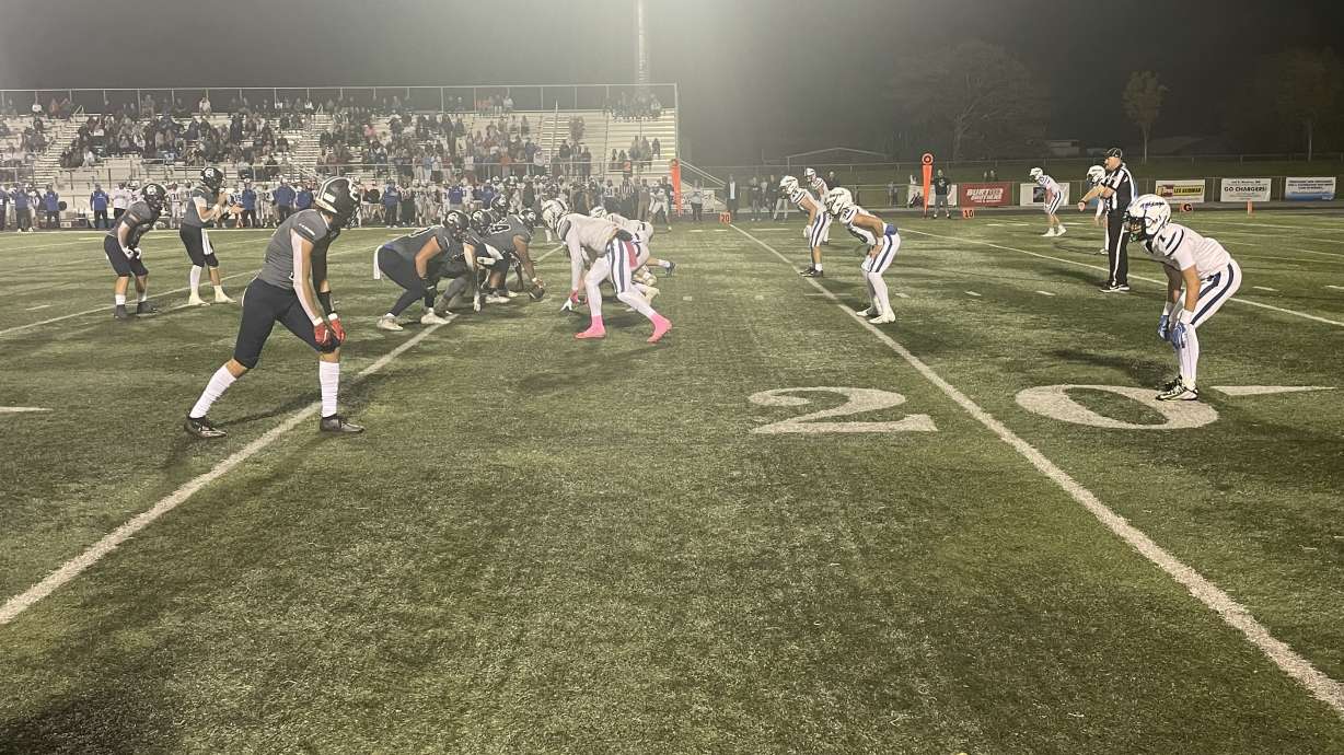 Corner Canyon defeated Pleasant Grove in the regular season finale 45-21, on Oct. 12, 2022.