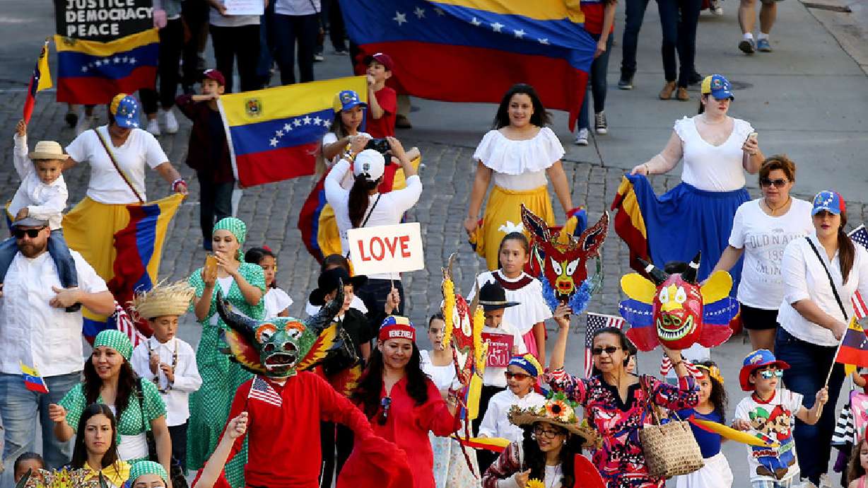 The Hispanic Heritage Parade makes its way through The Gateway in Salt Lake City on Sept. 3, 2016. The parade has kicked off Hispanic Heritage Month in Utah since it started in 2016.