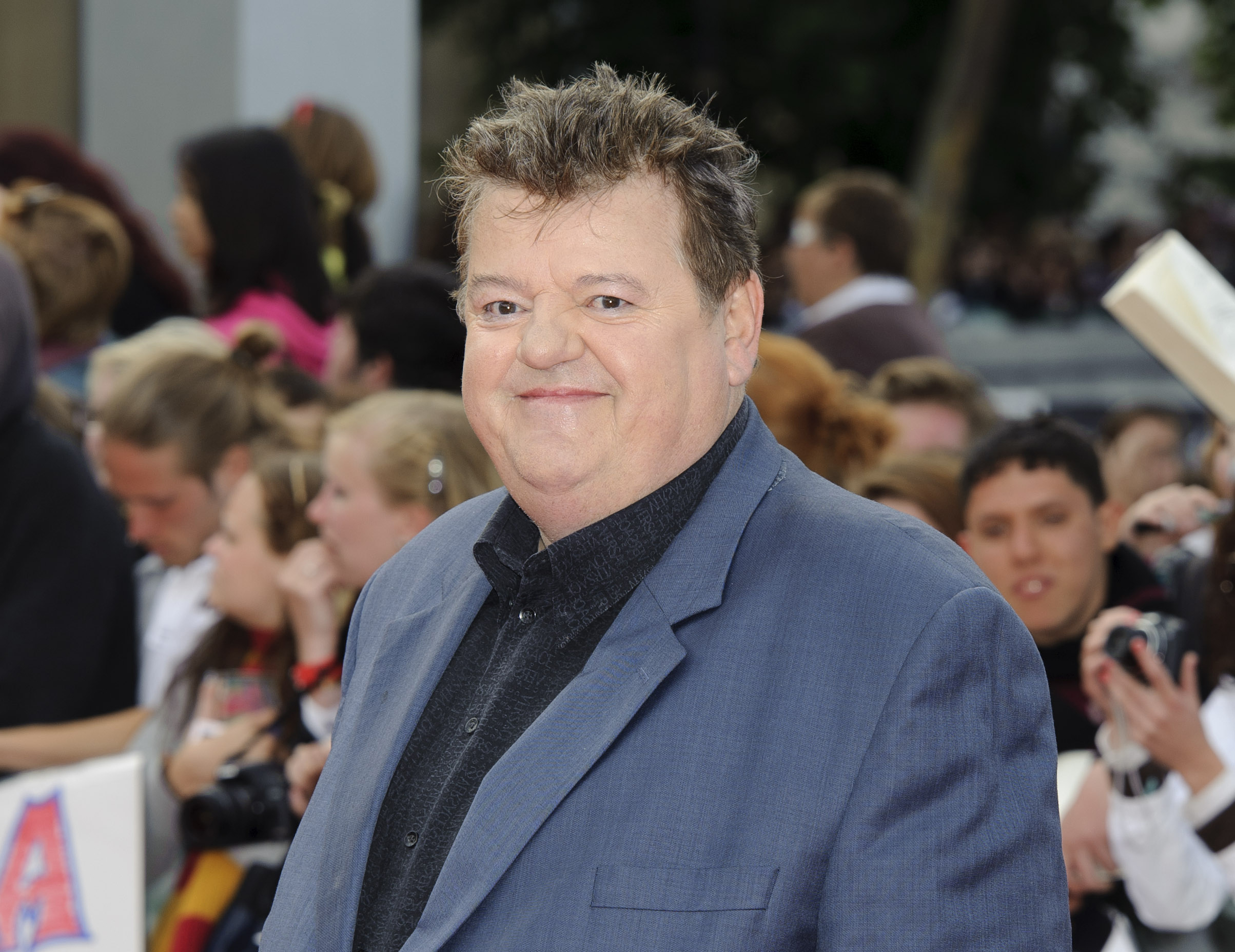 Robbie Coltrane arrives in Trafalgar Square, central London, for the world premiere of "Harry Potter and The Deathly Hallows: Part 2," the last film in the series on July 7, 2011. 
