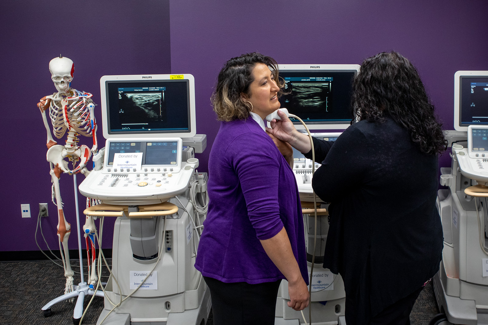 Intermountain Healthcare donated cardiac ultrasound equipment to the School of Radiologic Sciences at Weber State University on May 3. Intermountain announced Thursday it is giving over $1 million to support Weber State University's efforts to train future health care workers.