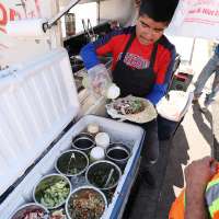 What will happen to the popular State Street taco cart during Sears building redevelopment?
