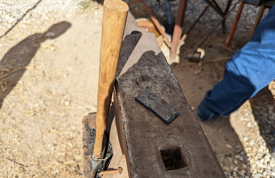 Showing that steel workers have a sense of humor, Neil Davis displayed a “forged check” made by Kirt Davis.