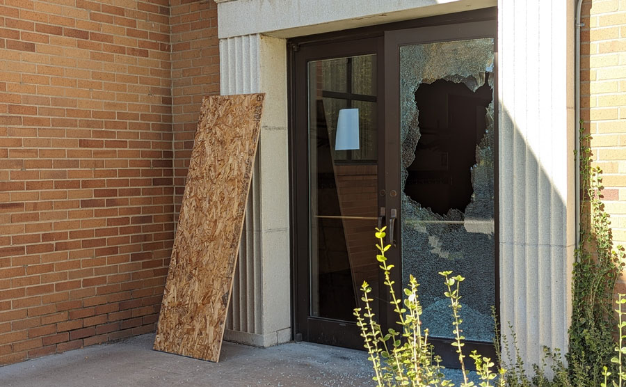 The Church of Jesus Christ of Latter-day Saints building at 135 South 7th Avenue in Pocatello was vandalized, police said. 